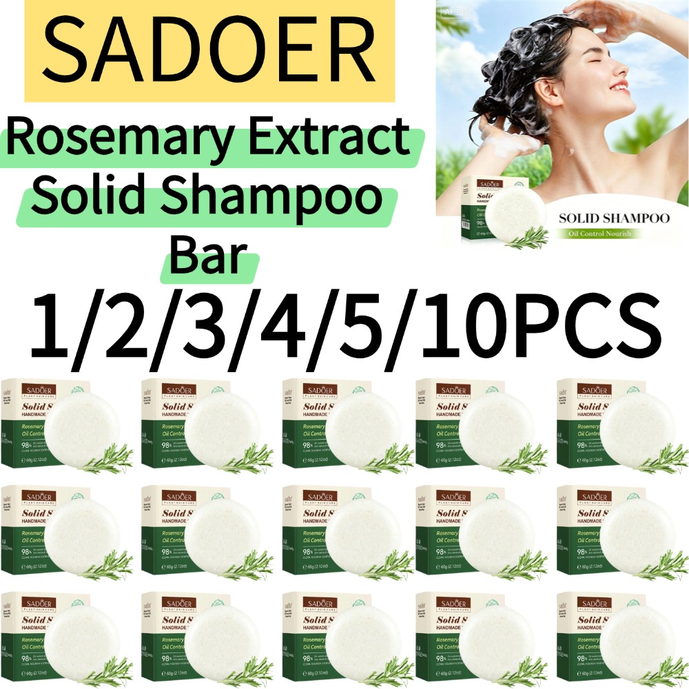 Bar Soap Shampoo Solid - SADOER 1/2/3/4/5/10PCS Barra de Shampoo Sólido